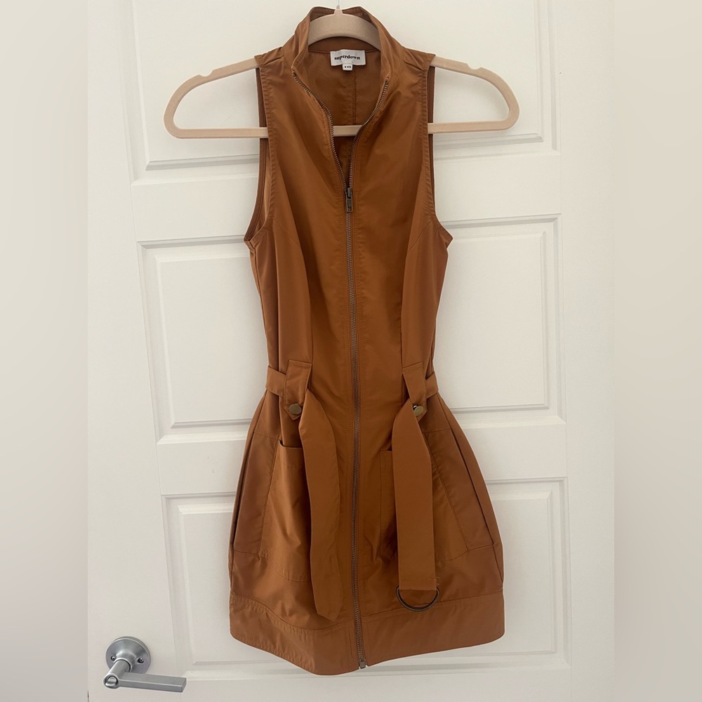 Superdown Belted Mini Dress